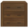 Aparador de madera contrachapada marrón roble 80x33x70 cm de vidaXL, Aparadores - Ref: Foro24-816583, Precio: 89,12 €, Descue...