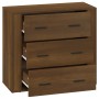 Aparador de madera contrachapada marrón roble 80x33x70 cm de vidaXL, Aparadores - Ref: Foro24-816583, Precio: 89,12 €, Descue...