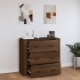 Aparador de madera contrachapada marrón roble 80x33x70 cm de vidaXL, Aparadores - Ref: Foro24-816583, Precio: 89,12 €, Descue...