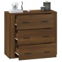 Aparador de madera contrachapada marrón roble 80x33x70 cm de vidaXL, Aparadores - Ref: Foro24-816583, Precio: 89,12 €, Descue...