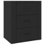 Mesita de noche madera contrachapada negro 50x36x60 cm de vidaXL, Mesitas de noche - Ref: Foro24-816713, Precio: 78,66 €, Des...