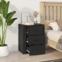 Mesita de noche madera contrachapada negro 50x36x60 cm de vidaXL, Mesitas de noche - Ref: Foro24-816713, Precio: 78,66 €, Des...