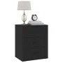 Mesita de noche madera contrachapada negro 50x36x60 cm de vidaXL, Mesitas de noche - Ref: Foro24-816713, Precio: 78,66 €, Des...