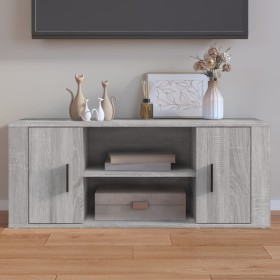 Mueble de TV madera contrachapada gris Sonoma 100x35x40 cm de vidaXL, Muebles TV - Ref: Foro24-823097, Precio: 56,45 €, Descu...