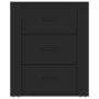 Mesita de noche madera contrachapada negro 50x36x60 cm de vidaXL, Mesitas de noche - Ref: Foro24-816713, Precio: 78,66 €, Des...