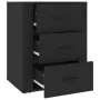 Mesita de noche madera contrachapada negro 50x36x60 cm de vidaXL, Mesitas de noche - Ref: Foro24-816713, Precio: 78,66 €, Des...