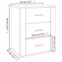Mesita de noche madera contrachapada negro 50x36x60 cm de vidaXL, Mesitas de noche - Ref: Foro24-816713, Precio: 78,66 €, Des...