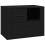 Mesita de noche madera contrachapada negro 60x36x45 cm de vidaXL, Mesitas de noche - Ref: Foro24-816737, Precio: 59,33 €, Des...