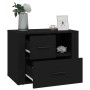 Mesita de noche madera contrachapada negro 60x36x45 cm de vidaXL, Mesitas de noche - Ref: Foro24-816737, Precio: 59,33 €, Des...