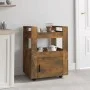Smoked oak plywood kitchen cart 60x45x80cm by vidaXL, Kitchen and dining carts - Ref: Foro24-816829, Price: 55,24 €, Discount: %