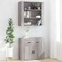 Armario de pared madera contrachapada gris Sonoma 80x33x80 cm de vidaXL, Aparadores - Ref: Foro24-816598, Precio: 69,31 €, De...