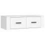 Mueble de TV colgante madera contrachapada blanco 80x36x25 cm de vidaXL, Muebles TV - Ref: Foro24-816832, Precio: 39,83 €, De...