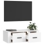Mueble de TV colgante madera contrachapada blanco 80x36x25 cm de vidaXL, Muebles TV - Ref: Foro24-816832, Precio: 40,18 €, De...