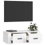 Mueble de TV colgante madera contrachapada blanco 80x36x25 cm de vidaXL, Muebles TV - Ref: Foro24-816832, Precio: 39,83 €, De...
