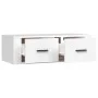 Mueble de TV colgante madera contrachapada blanco 80x36x25 cm de vidaXL, Muebles TV - Ref: Foro24-816832, Precio: 39,83 €, De...