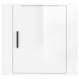 Mesita de noche de pared blanco brillante 50x30x47 cm de vidaXL, Mesitas de noche - Ref: Foro24-816868, Precio: 33,15 €, Desc...