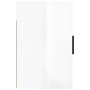 Mesita de noche de pared blanco brillante 50x30x47 cm de vidaXL, Mesitas de noche - Ref: Foro24-816868, Precio: 33,15 €, Desc...