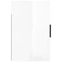 Mesita de noche de pared blanco brillante 50x30x47 cm de vidaXL, Mesitas de noche - Ref: Foro24-816868, Precio: 27,90 €, Desc...