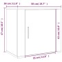 Mesita de noche de pared blanco brillante 50x30x47 cm de vidaXL, Mesitas de noche - Ref: Foro24-816868, Precio: 33,15 €, Desc...