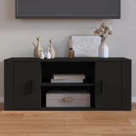 Mueble para TV madera contrachapada negra 100x35x40 cm de vidaXL, Muebles TV - Ref: Foro24-823092, Precio: 68,45 €, Descuento: %