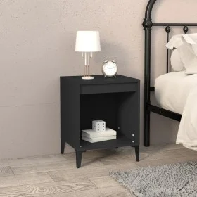 Black nightstand 40x35x50 cm by vidaXL, Nightstands - Ref: Foro24-821876, Price: 33,41 €, Discount: %