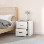 Mesita de noche de pared blanco brillante 50x36x47 cm de vidaXL, Taquillas y armarios de almacenamiento - Ref: Foro24-816858,...