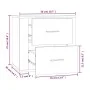 Mesita de noche de pared blanco brillante 50x36x47 cm de vidaXL, Taquillas y armarios de almacenamiento - Ref: Foro24-816858,...