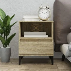 Mesita de noche roble Sonoma 40x35x50 cm de vidaXL, Armarios y almacenamiento - Ref: Foro24-821816, Precio: 51,85 €, Descuent...