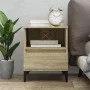 Mesita de noche roble Sonoma 40x35x50 cm de vidaXL, Armarios y almacenamiento - Ref: Foro24-821816, Precio: 51,85 €, Descuent...