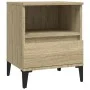 Mesita de noche roble Sonoma 40x35x50 cm de vidaXL, Armarios y almacenamiento - Ref: Foro24-821816, Precio: 51,85 €, Descuent...