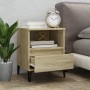 Mesita de noche roble Sonoma 40x35x50 cm de vidaXL, Armarios y almacenamiento - Ref: Foro24-821816, Precio: 52,67 €, Descuent...