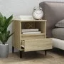 Mesita de noche roble Sonoma 40x35x50 cm de vidaXL, Armarios y almacenamiento - Ref: Foro24-821816, Precio: 51,85 €, Descuent...