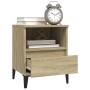 Mesita de noche roble Sonoma 40x35x50 cm de vidaXL, Armarios y almacenamiento - Ref: Foro24-821816, Precio: 52,67 €, Descuent...
