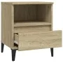 Mesita de noche roble Sonoma 40x35x50 cm de vidaXL, Armarios y almacenamiento - Ref: Foro24-821816, Precio: 51,85 €, Descuent...