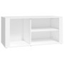 Mueble zapatero madera contrachapada blanco 100x35x45 cm de vidaXL, Zapateros y organizadores de calzado - Ref: Foro24-816920...