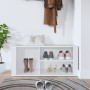 Mueble zapatero madera contrachapada blanco 100x35x45 cm de vidaXL, Zapateros y organizadores de calzado - Ref: Foro24-816920...
