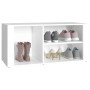 Mueble zapatero madera contrachapada blanco 100x35x45 cm de vidaXL, Zapateros y organizadores de calzado - Ref: Foro24-816920...