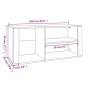 Mueble zapatero madera contrachapada blanco 100x35x45 cm de vidaXL, Zapateros y organizadores de calzado - Ref: Foro24-816920...