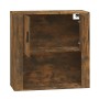 Armario de pared madera contrachapada roble ahumado 80x33x80 cm de vidaXL, Aparadores - Ref: Foro24-816589, Precio: 62,19 €, ...