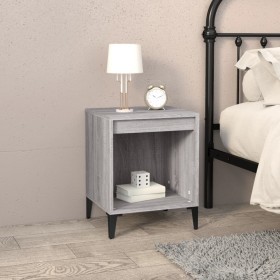 Mesita de noche gris Sonoma 40x35x50 cm de vidaXL, Mesitas de noche - Ref: Foro24-821886, Precio: 29,74 €, Descuento: %