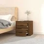 Mesita de noche de pared roble marrón 50x36x47 cm de vidaXL, Taquillas y armarios de almacenamiento - Ref: Foro24-816863, Pre...