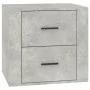 Mesita de noche color gris hormigón 50x39x47 cm de vidaXL, Taquillas y armarios de almacenamiento - Ref: Foro24-816708, Preci...