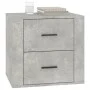 Mesita de noche color gris hormigón 50x39x47 cm de vidaXL, Taquillas y armarios de almacenamiento - Ref: Foro24-816708, Preci...