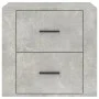 Mesita de noche color gris hormigón 50x39x47 cm de vidaXL, Taquillas y armarios de almacenamiento - Ref: Foro24-816708, Preci...