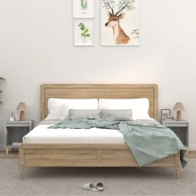 Mesitas de noche 2 unidades gris Sonoma 40x35x50 cm de vidaXL, Mesitas de noche - Ref: Foro24-821871, Precio: 42,14 €, Descue...