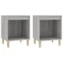 Mesitas de noche 2 unidades gris Sonoma 40x35x50 cm de vidaXL, Mesitas de noche - Ref: Foro24-821871, Precio: 42,14 €, Descue...