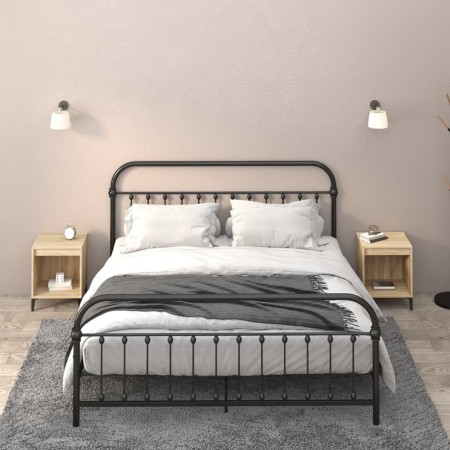 Mesitas de noche 2 unidades roble Sonoma 40x35x50 cm de vidaXL, Mesitas de noche - Ref: Foro24-821881, Precio: 47,09 €, Descu...