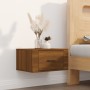Mesitas de noche de pared 2 uds color roble marrón 50x36x25 cm de vidaXL, Mesitas de noche - Ref: Foro24-816855, Precio: 55,1...