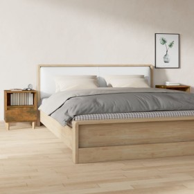 Mesitas de noche 2 unidades roble ahumado 40x35x50 cm de vidaXL, Mesitas de noche - Ref: Foro24-821805, Precio: 70,36 €, Desc...