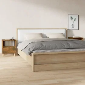 Mesitas de noche 2 unidades roble ahumado 40x35x50 cm de vidaXL, Mesitas de noche - Ref: Foro24-821805, Precio: 69,50 €, Desc...